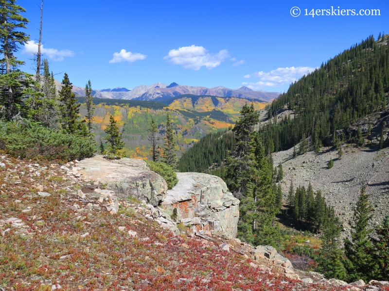 View from Peeler Lakes trail near Crested Butte