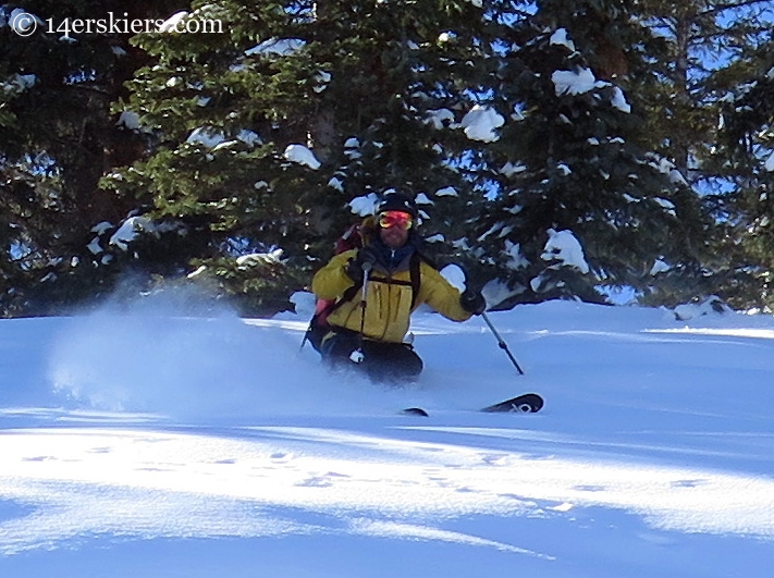 Ben McShan backcountry skiing in Crested Butte