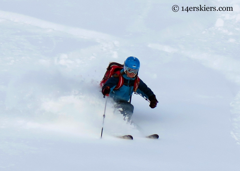 Brittany Konsella backcountry skiing at Crested Butte