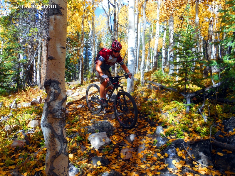 Mountain biking Point Lookout and 409.5 near Crested Butte, CO.