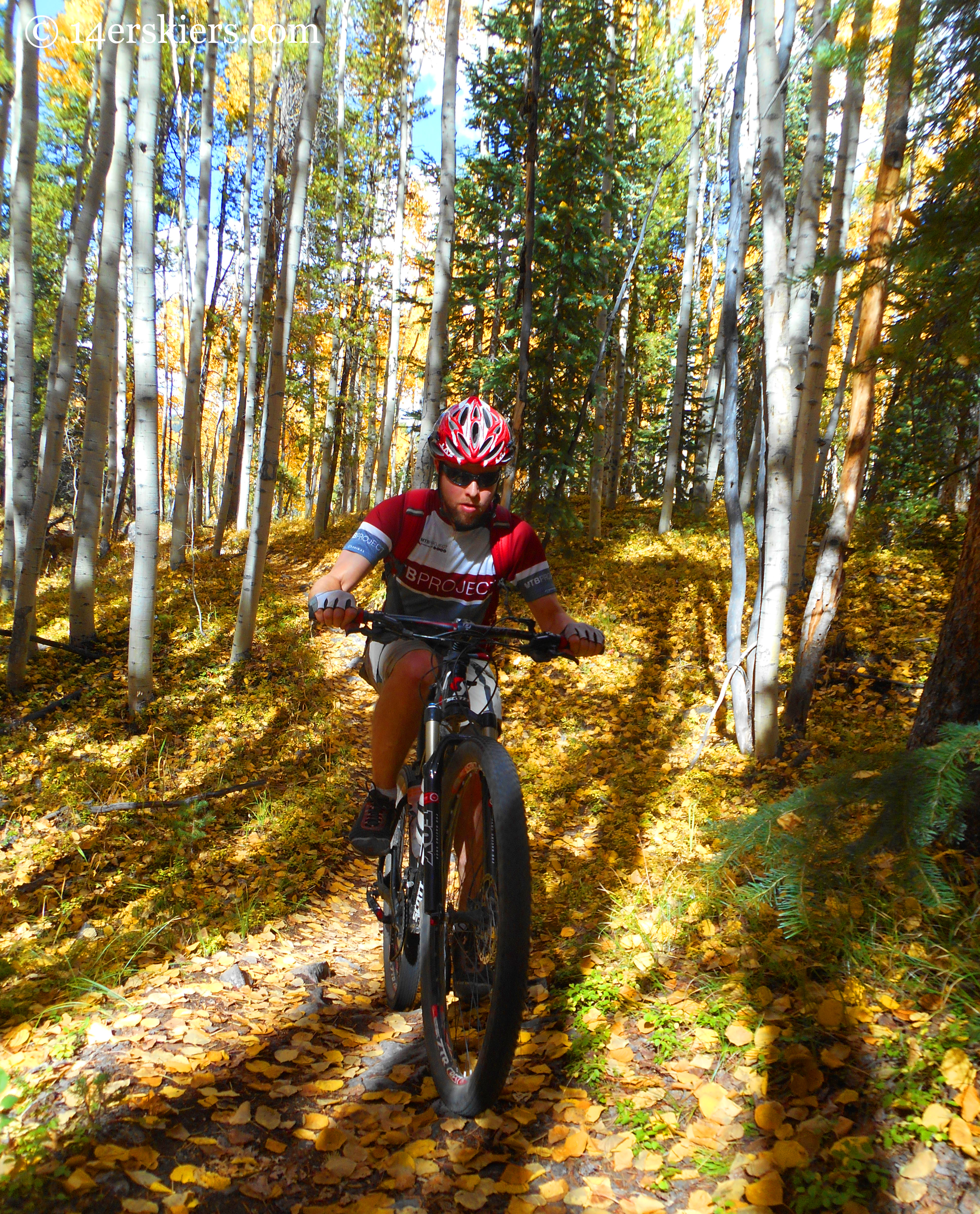 Mountain biking Point Lookout and 409.5 near Crested Butte, CO.