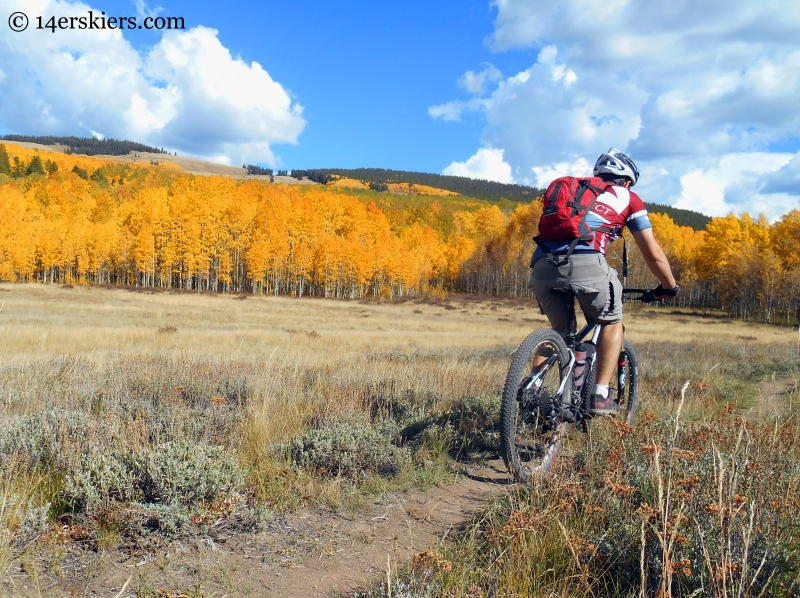 Mountain biking Point Lookout and 409.5 near Crested Butte, CO.
