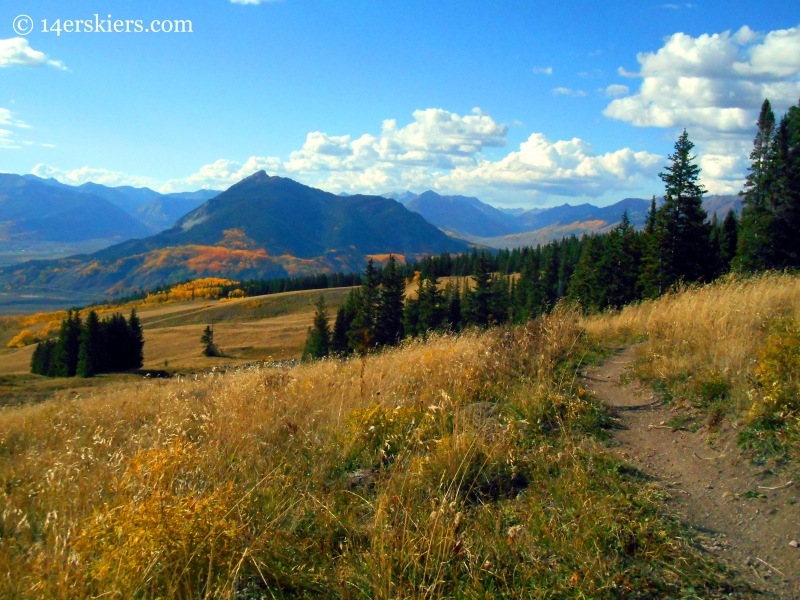 Mountain biking Point Lookout and 409.5 near Crested Butte, CO.