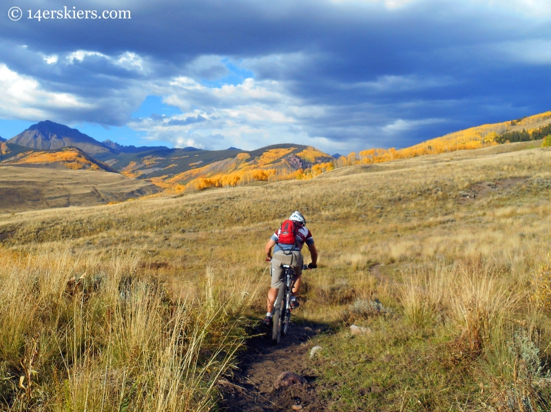 Mountain biking Point Lookout and 409.5 near Crested Butte, CO.