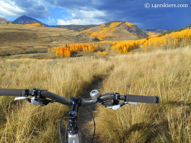 Mountain biking Point Lookout and 409.5 near Crested Butte, CO.