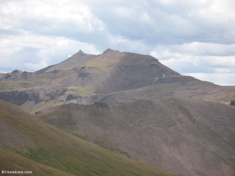 Mountain biking Cataract Ridge Trail, part of the Colorado Trail in the San Juans.