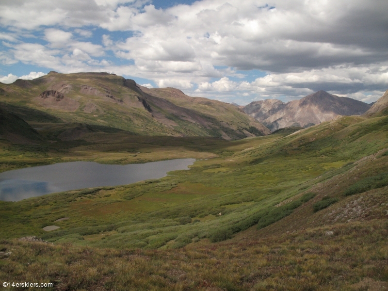 Mountain biking Cataract Ridge Trail, part of the Colorado Trail in the San Juans.