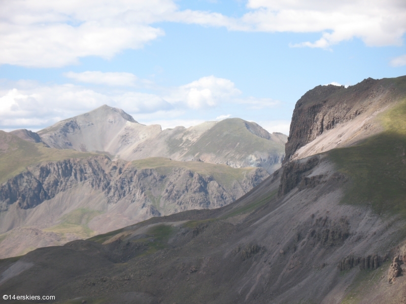 Mountain biking Cataract Ridge Trail, part of the Colorado Trail in the San Juans.