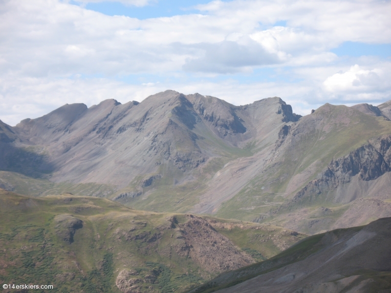 Mountain biking Cataract Ridge Trail, part of the Colorado Trail in the San Juans.