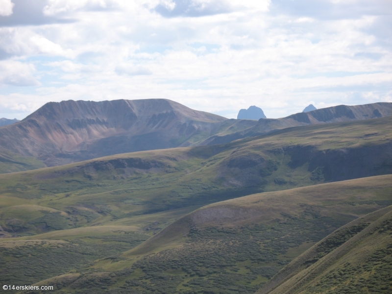 Mountain biking Cataract Ridge Trail, part of the Colorado Trail in the San Juans.