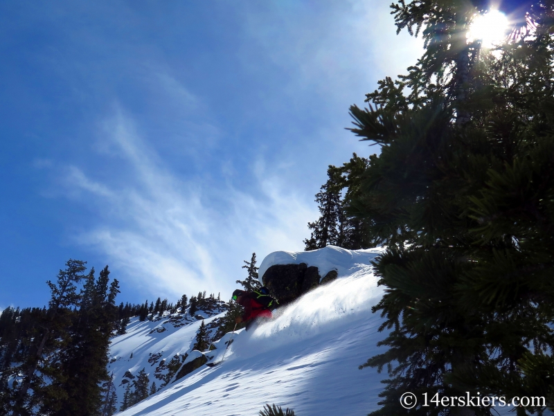 backcountry skiing in the Powder Factory