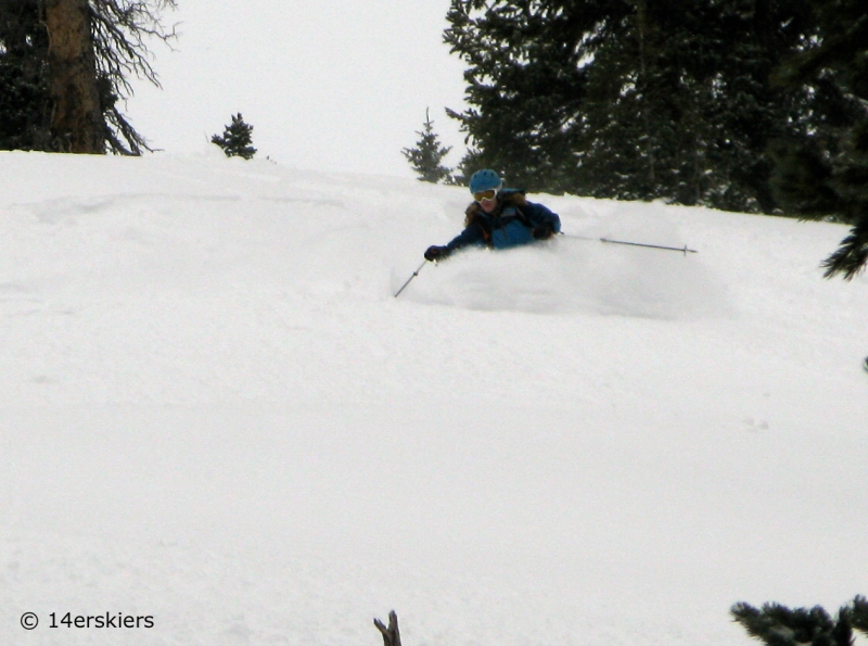 Backcountry skiing in November in Crested Butte.