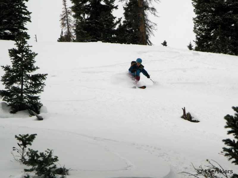 Backcountry skiing in November in Crested Butte.