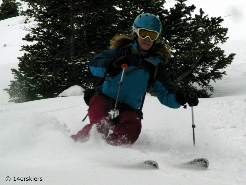 Backcountry skiing in November in Crested Butte.