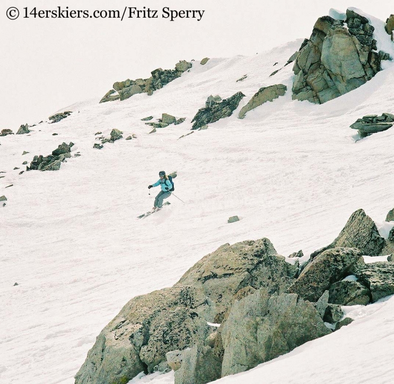 Brittany Konsella skiing Mount Princeton