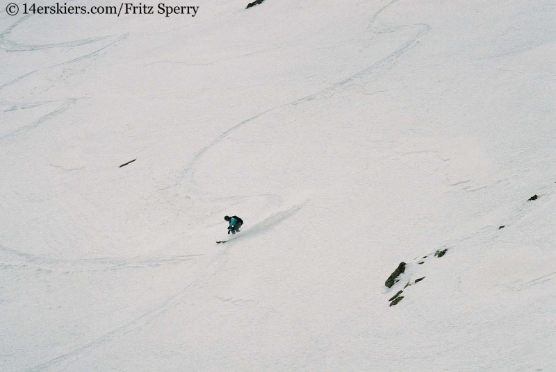 Brittany Konsella skiing Mount Princeton