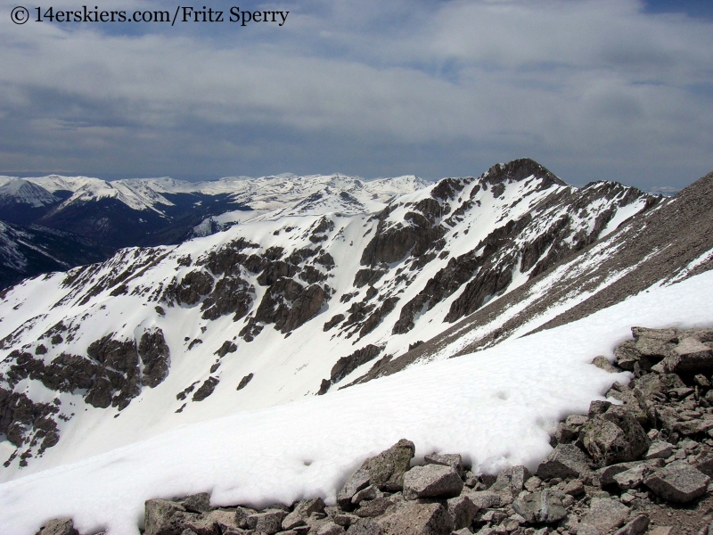 Views westward from Mount Princeton