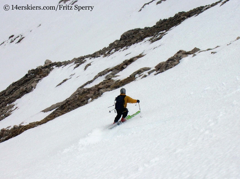 Fritz Sperry skiing Mount Princeton