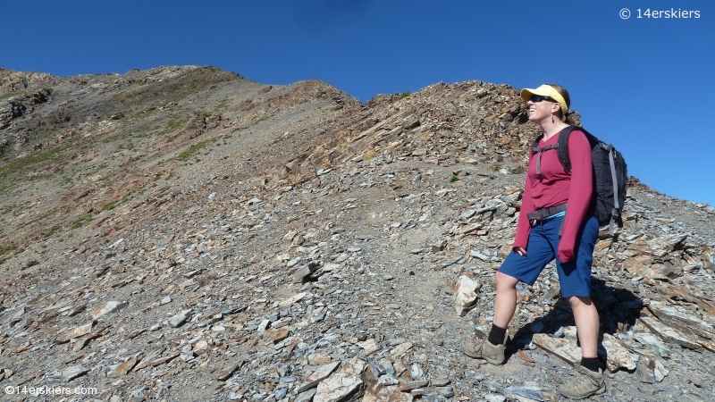 Hiking Purple and Augusta Peaks near Crested Butte, CO.