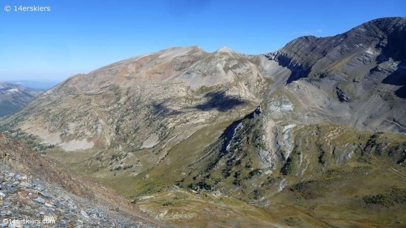 Hiking Purple and Augusta Peaks near Crested Butte, CO.