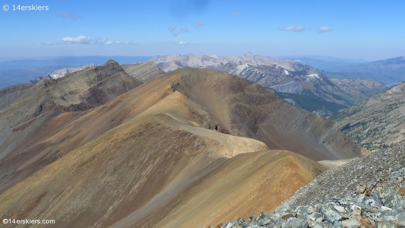 Hiking Purple and Augusta Peaks near Crested Butte, CO.