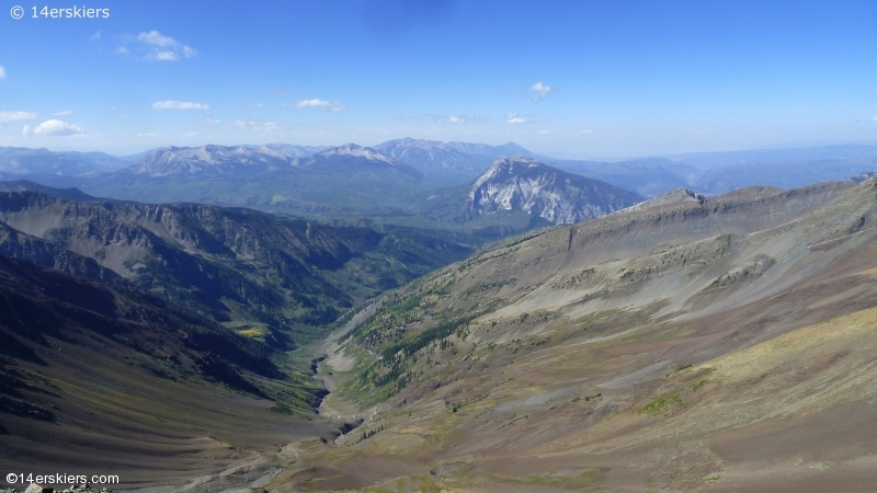 Hiking Purple and Augusta Peaks near Crested Butte, CO.