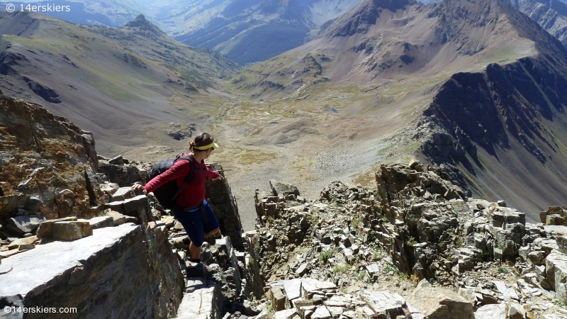 Hiking Purple and Augusta Peaks near Crested Butte, CO.