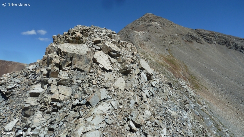 Hiking Purple and Augusta Peaks near Crested Butte, CO.