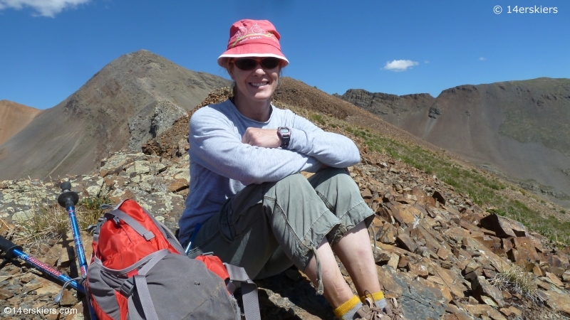 Hiking Purple and Augusta Peaks near Crested Butte, CO.