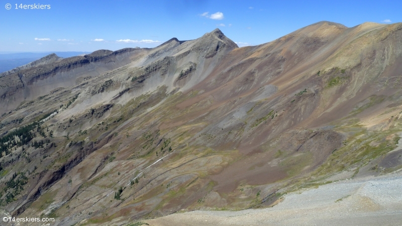 Hiking Purple and Augusta Peaks near Crested Butte, CO.