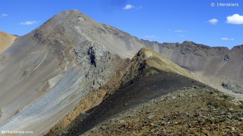 Hiking Purple and Augusta Peaks near Crested Butte, CO.