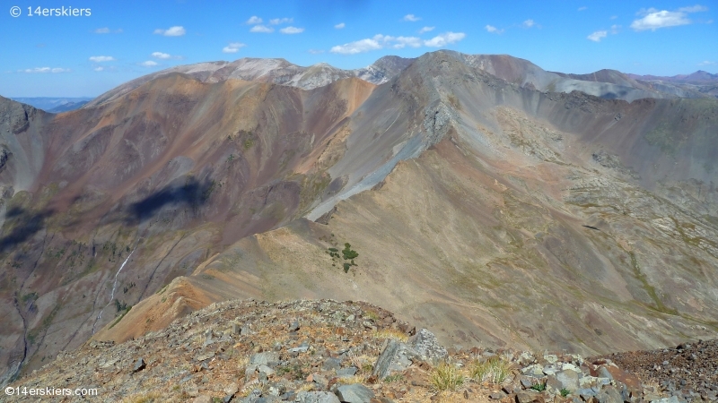 Hiking Purple and Augusta Peaks near Crested Butte, CO.