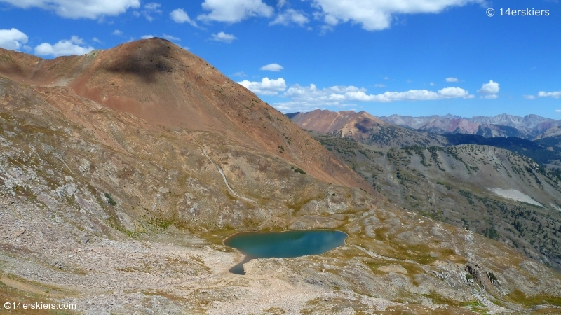 Hiking Purple and Augusta Peaks near Crested Butte, CO.