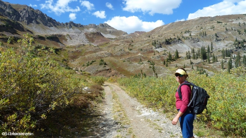 Hiking Purple and Augusta Peaks near Crested Butte, CO.