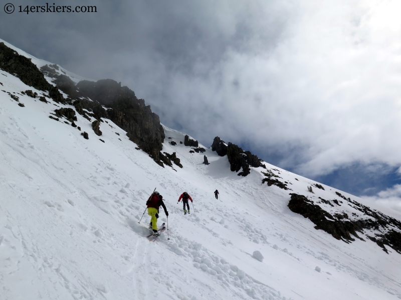 Skinning up south side of Purple