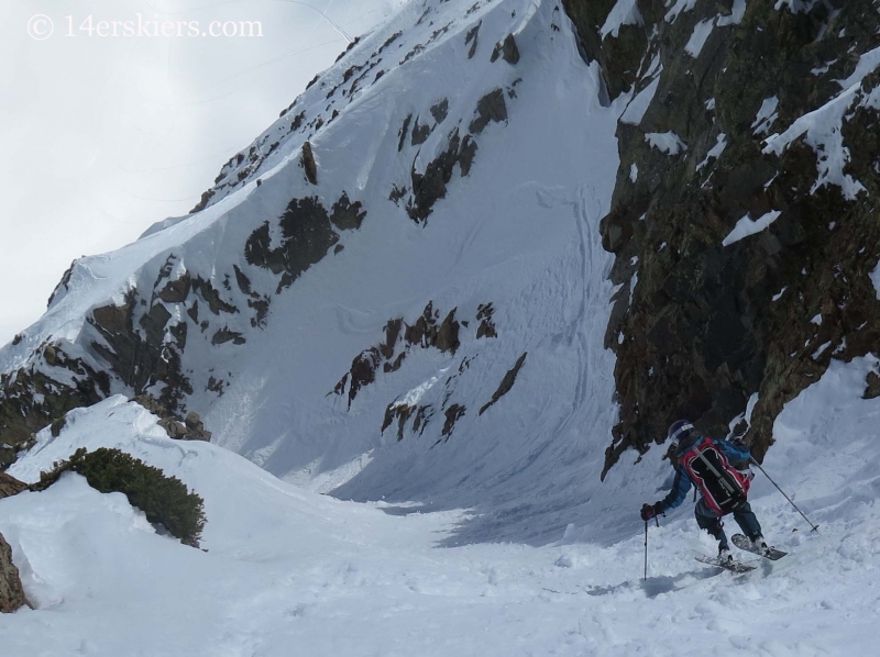 Brittany Konsella backcountry skiing in Crested Butte. 