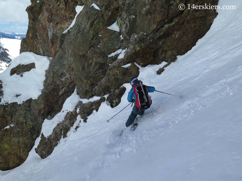 Brittany Konsella backcountry skiing in Crested Butte. 