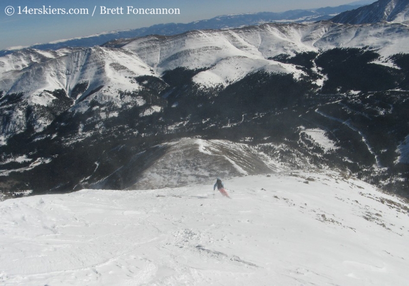 Brittany Konsella backcountry skiing Quandary Peak