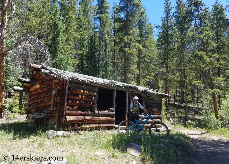 Mountain biking South Quartz trail near Pitkin, CO