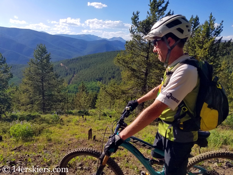 Mountain biking near Pitkin.