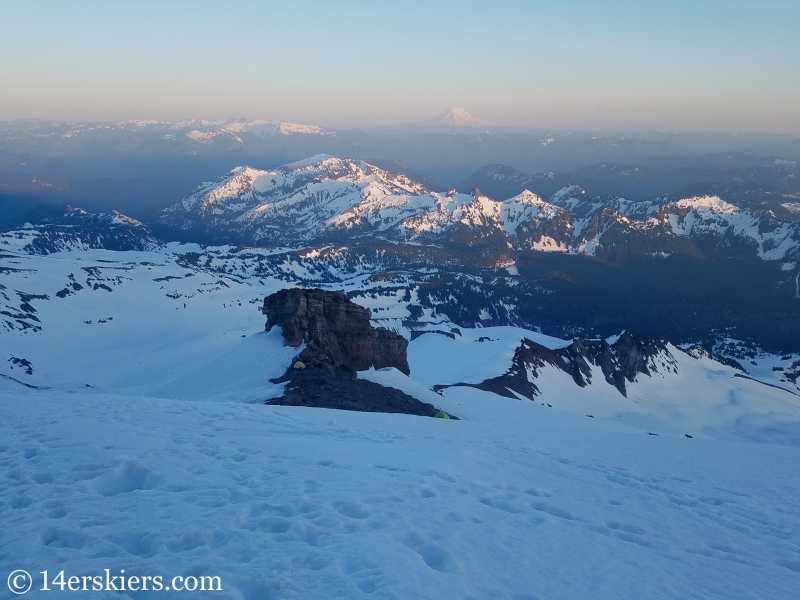 Sunset on Mount Rainier.