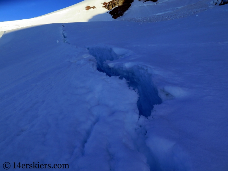 Crevasse on Mount Rainier.