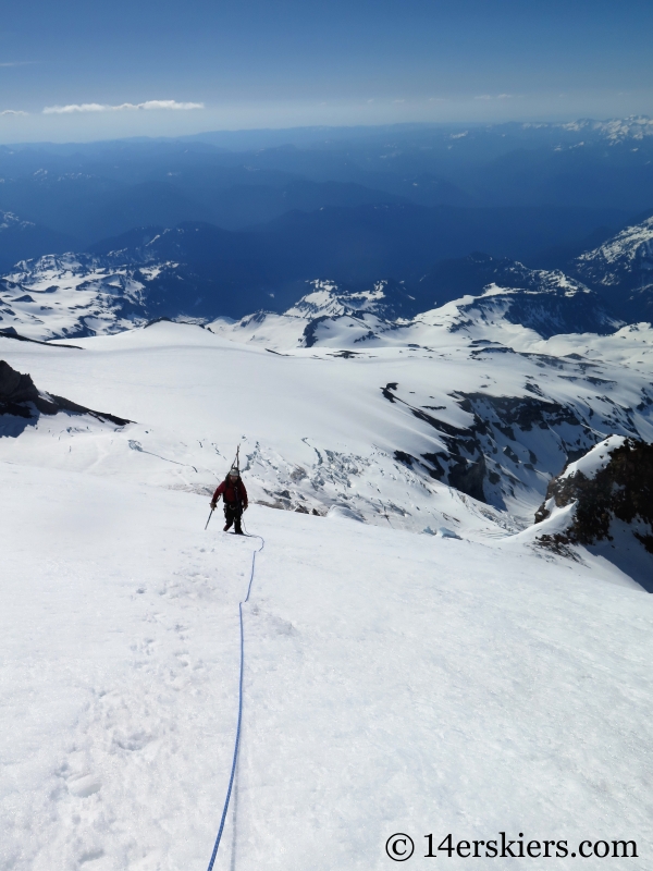 Nisqually Glacier on Mount Rainier.