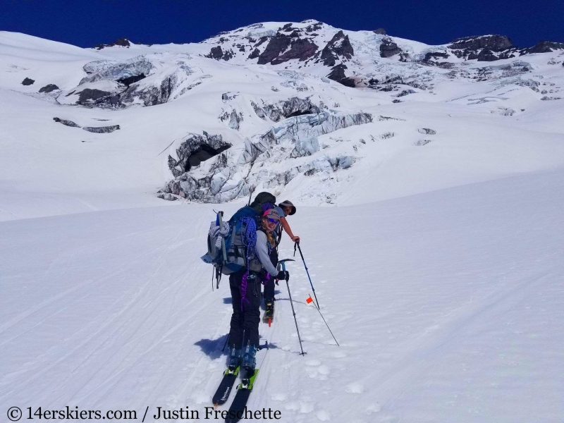 Nisqually Glacier on Mount Rainier.