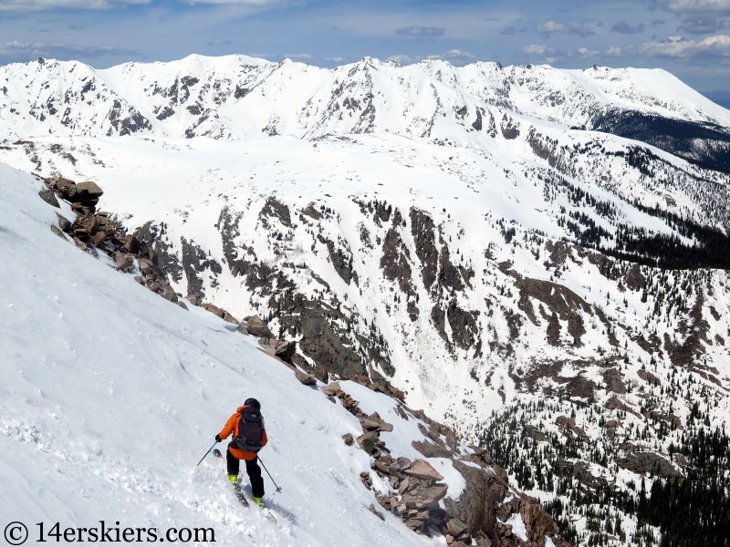 Backcountry ski Rain Peak