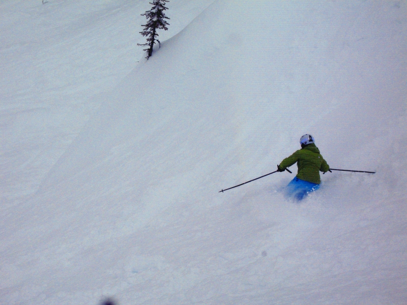 Skiing at Revelstoke, British Columbia