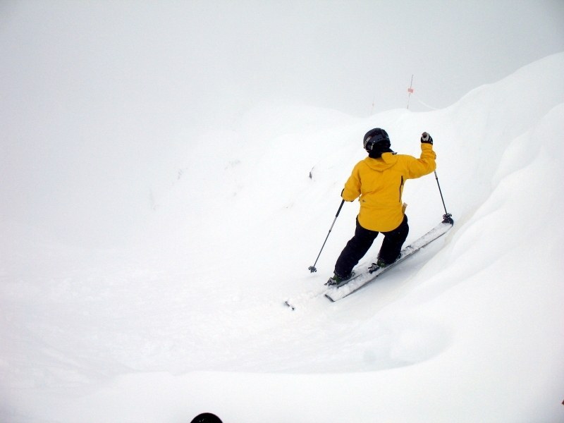 Skiing at Revelstoke, British Columbia