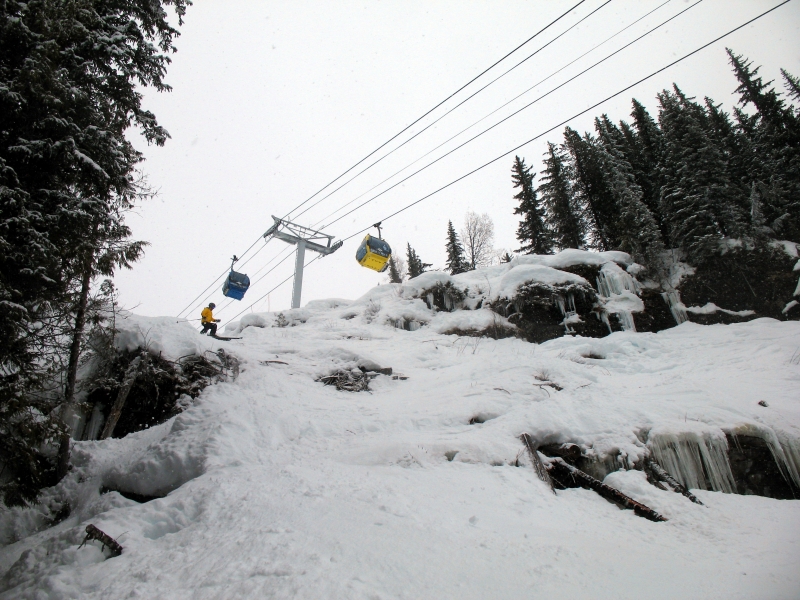 Skiing at Revelstoke, British Columbia