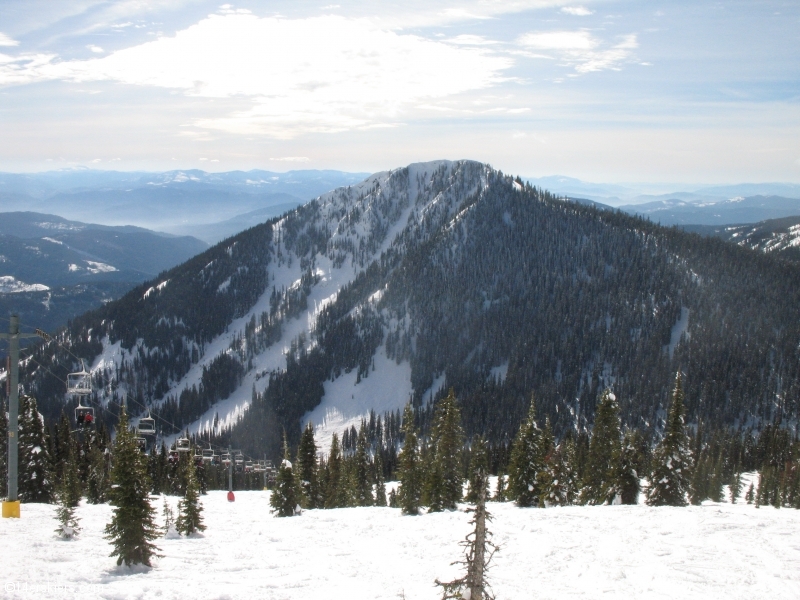 Skiing at Red Mountain near Rossland, BC