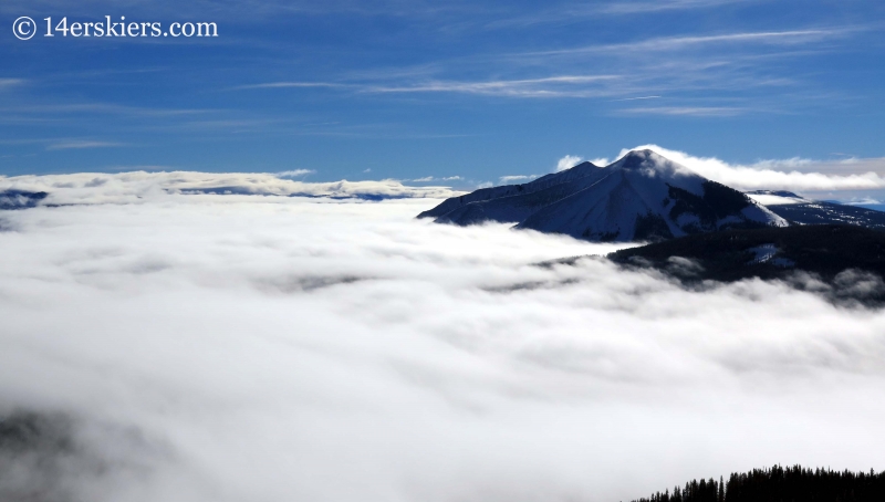 Winter fog in Crested Butte. 